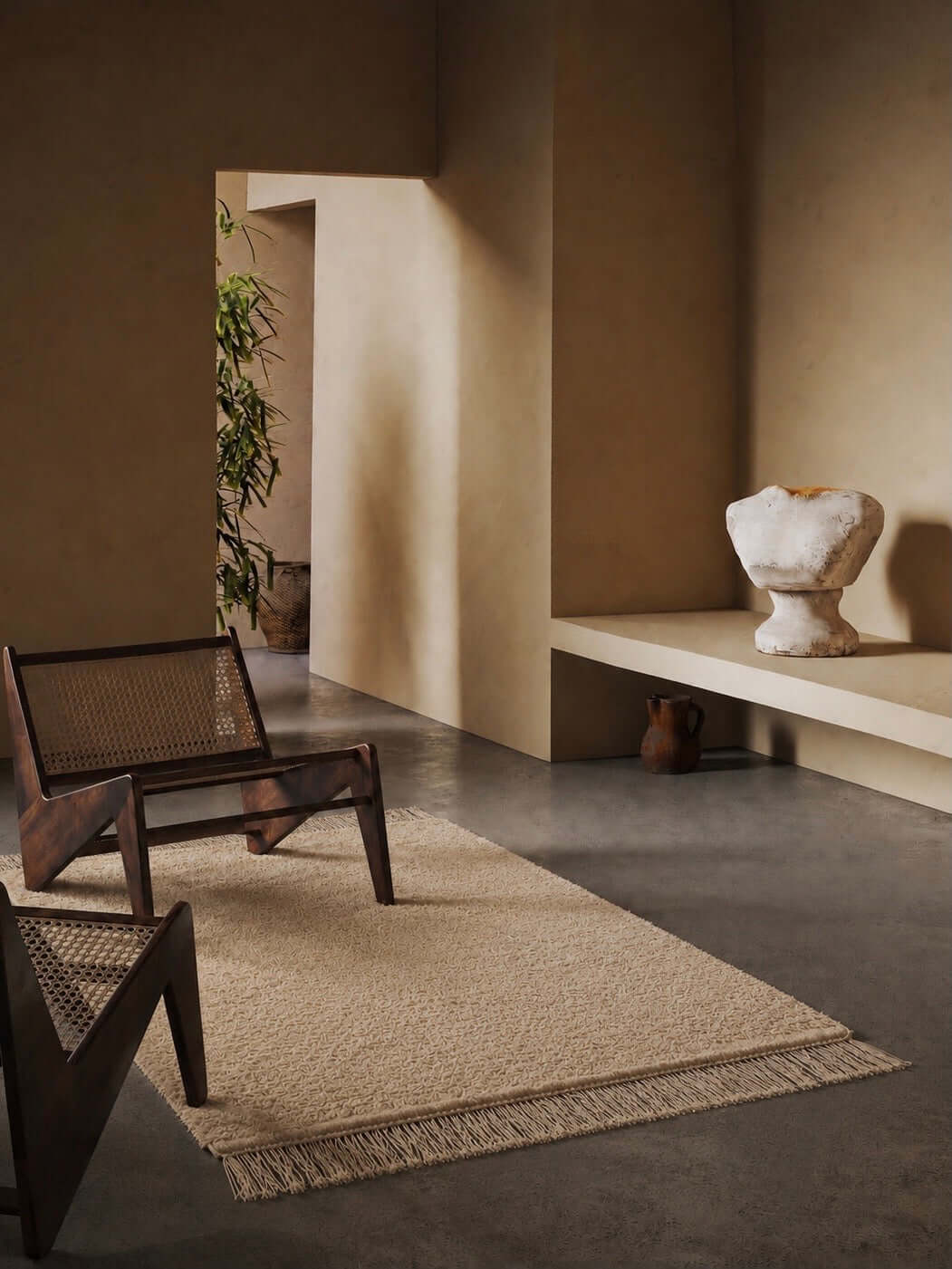 tapis Beni Ouarain fait main motifs simple