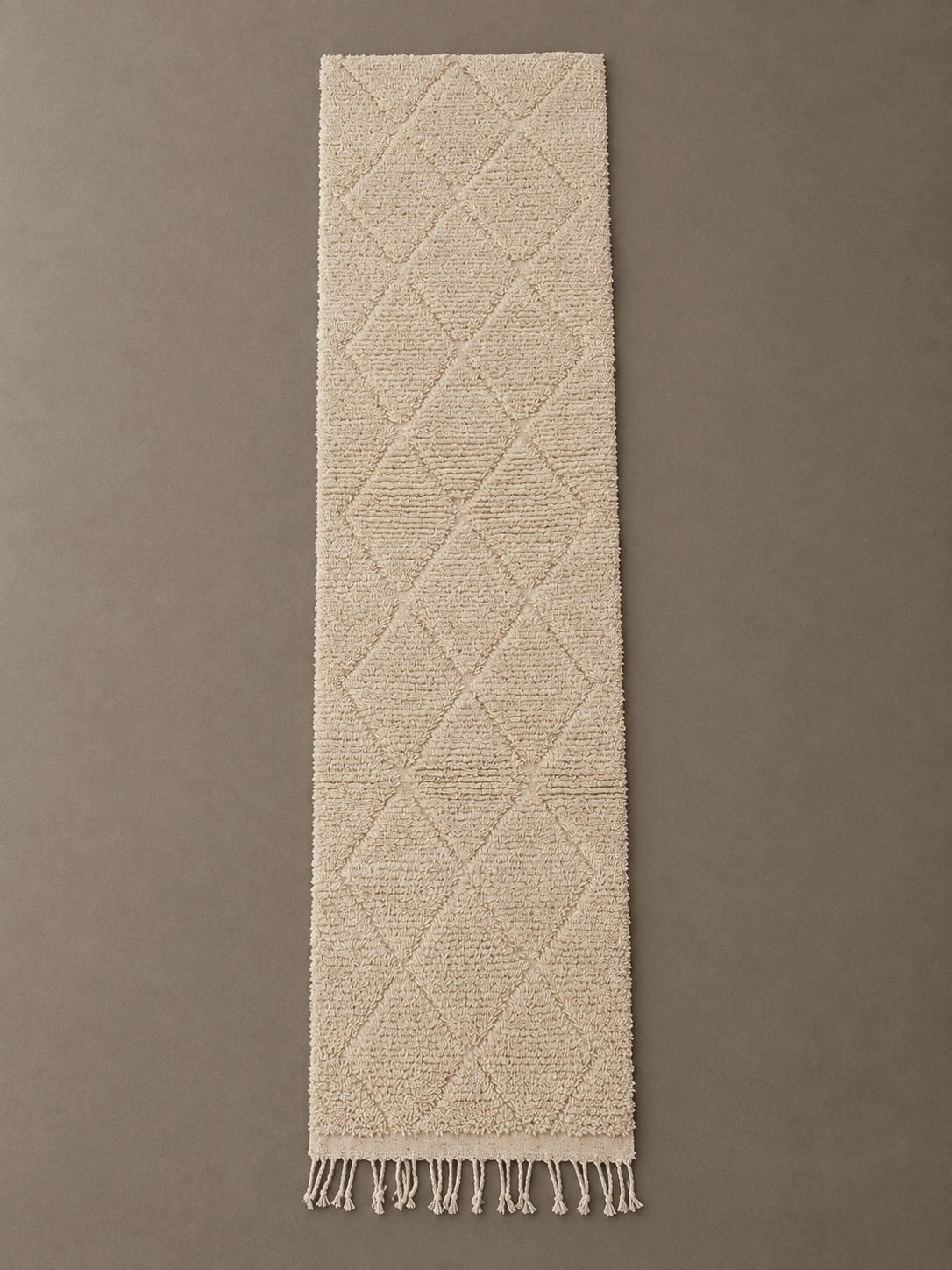 Pack tapis Couloir & Pouf — Laine naturelle